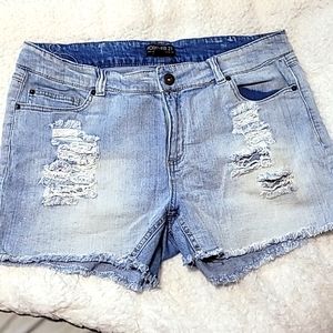 Forever 21 distressed shorts